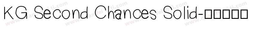 KG Second Chances Solid字体转换